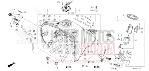 RESERVOIR A CARBURANT/POMPE A CARBURANT (2) CRF1100A4M de 2021